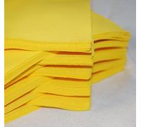 celloexpress Pack of 5 Sheets - 6" YELLOW - 100% Acrylic Craft Felt 6" x 6" Squares for Crafting, and Soft Toy Making