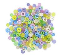 celloexpress Pastel Mix Tiny Buttons - Mixed Colours Small Sizes Mini Crafts Sewing Card Embellishments (Pack of 250g)