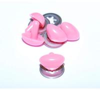 celloexpress Pink Cat/Triangle Nose 21mm x 15.5mm Metal Backs - Teddy Bear & Soft Toy Making Detailed Noses - Pack of 5