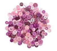 celloexpress Pink & Plum Tiny Buttons - Mixed Colours Small Sizes Mini Crafts Sewing Card Embellishments (Pack of 250g)