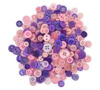 celloexpress Pink & Purple Tiny Buttons - Mixed Colours Small Sizes Mini Crafts Sewing Card Embellishments (Pack of 500g)