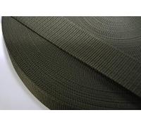 celloexpress Polypropylene Webbing Strapping - Strap Tape Bag Tote Handle - Olive Green 38mm, 1m (100cm)