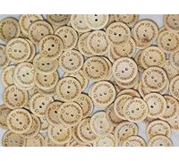 celloexpress Printed Wooden Buttons for Sewing and Crafting - (Handmade Buttons - 15mm, Pack of 25)