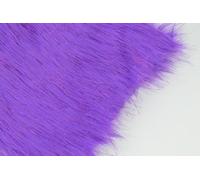 celloexpress Purple Tinsel Long Pile Fur - 50mm Pile Teddy Bear & Soft Toy Making Faux Animal Fabric (1/8m - 50cm x 35cm)