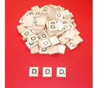 celloexpress Scrabble Tiles Same Letters - 18.1mm x 20mm x 5.2mm Wooden Tiles For Crafting and Scrapbooking - D Scrabble Tiles - Pack of 50
