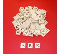 celloexpress Scrabble Tiles Same Letters - 18.1mm x 20mm x 5.2mm Wooden Tiles For Crafting and Scrapbooking - R Scrabble Tiles - Pack of 100