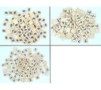 celloexpress Scrabble Wooden Tiles Mixed Symbol Bags - 18.1mm x 20mm x 5.2mm For Crafting and Scrapbooking - #, &, ? Scrabble Tiles - Pack of 50
