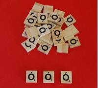 celloexpress Scrabble Wooden Tiles Same Fada Letter - 18.1mm x 20mm x 5.2mm For Crafting and Scrapbooking - Ó Fada Scrabble Tiles - Pack of 10