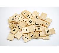 celloexpress Scrabble Wooden Tiles Same Letter Without Number Value - 18.1mm x 20mm x 5.2mm For Crafting and Scrapbooking - F Scrabble Tiles No Number Value - Pack of 10