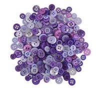 celloexpress Shades of Purple Tiny Buttons - Mixed Colours Small Sizes Mini Crafts Sewing Card Embellishments (Pack of 250g)