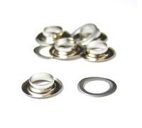 celloexpress Silver 10mm BRASS Metal Eyelets Grommets & Washer Findings - For Leather Craft Clothing Flags Banners - Pack of 5