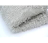 celloexpress Silver Fox Grey Fun Fur - 15mm Pile Teddy Bear & Soft Toy Making Faux Animal Fabric (1/4m - 50cm x 75cm)
