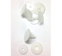 celloexpress Slim Animal Joints 20mm White - Teddy Bear & Soft Toy Making Limbs and Head Joints - Pack of 4