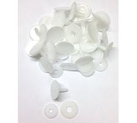 celloexpress Slim Animal Joints 55mm White - Teddy Bear & Soft Toy Making Limbs and Head Joints - Pack of 20