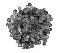celloexpress Tiny Buttons - Single Colours Small Sizes Mini Crafts Sewing Card Embellishments (Grey, Pack of 100g)