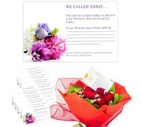celloexpress We Called Today (Purple) Flower Message Cards - 60mm x 90mm - Florist Instructions Card Notes (Pack of 50)