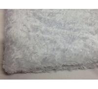 celloexpress White Curly Fur - 15mm Pile Teddy Bear & Soft Toy Making Faux Animal Fabric (1/4m - 50cm x 75cm)