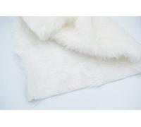 celloexpress White Fun Fur - 15mm Pile Teddy Bear & Soft Toy Making Faux Animal Fabric (1/2m - 50cm x 150cm)
