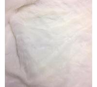 celloexpress White Wolf Plush Fur - 25mm Pile Teddy Bear & Soft Toy Making Faux Animal Fabric (1/4m - 50cm x 75cm)