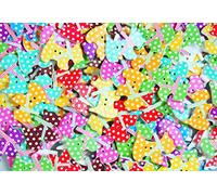 celloexpress Wooden Buttons Selection of Designs - Decorative Prints for Sewing, Crafting & Embroidery (Scotty Dog Type 1, 28mm, Pack of 10)