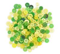 celloexpress Yellow & Green Tiny Buttons - Mixed Colours Small Sizes Mini Crafts Sewing Card Embellishments (Pack of 250g)
