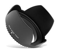 CELLONIC Ø 77mm Lens Hood Compatible for Ø 77mm Plastic Screw-in Flower/Tulip/Petal Sun Shade Protector Cover