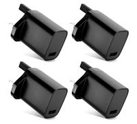 CELLONIC 1 Port USB Charger 5V 1A 5W Fast Smart Charging Mains Wall USB Adapter Outlet Socket 100V-240V for Phone, Tablet, Speakers Compatible for iPhone, iPad, Samsung, Huawei - Black