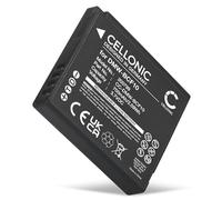 CELLONIC 1x Battery for Camera Compatible with Panasonic Lumix DMC-FS7, Lumix DMC-FS10, Lumix DMC-FS62, DMW-BCF10 - (700mAh, 3.7V)