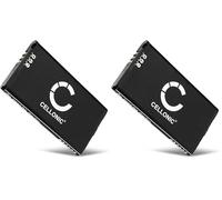 CELLONIC 1x Battery for Game console Compatible with Nintendo 3DS XL, New 3DS XL, SPR-003 - (1800mAh, 3.7V) (Pack of 2)