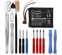 CELLONIC 1x Battery for GPS/Navigation Compatible with Garmin Edge 510, 361-00050-03 - (800mAh, 3.7V) + Tool-kit