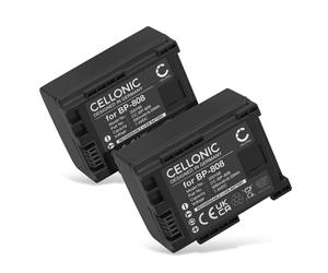 CELLONIC 2x Battery compatible with Canon FS1, FS10, HF10, HF100, BP-807 | (890mAh-7.2V-Lithium Ion) for Canon FS100, FS11, HF11, HF20, HG10, HG20, LEGRIA, VIXIA, XA10, BP-808, BP-809