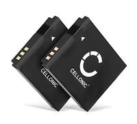 CELLONIC 2x Battery compatible with Canon IXUS 105, PowerShot S95, NB-6L | 1000 mAh, 3.7 V, lithium-ion for Canon PowerShot SX530 HS, SX540, Digital IXUS 95 IS, S90, SD1200, 200, 210, D30, 85, SD1300