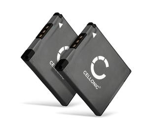 CELLONIC 2x Battery compatible with Canon IXUS 285 HS, 185, 145, NB-11L | 600mAh, 3.7V, Lithium Ion for Canon IXUS 160, PowerShot SX430 IS, 132, 130, 190, 155, A2300, PowerShot ELPH 110 HS, 265, 125