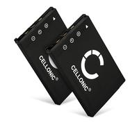 CELLONIC 2x Battery for Camera Compatible with Casio Exilim EX-S100, Exilim EX-S2, CA-25 (Exilim EX-S100), NP-20 - (700mAh, 3.7V)