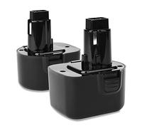 CELLONIC 2x Battery compatible with Dewalt DC925, DW907, DC740KA, DE9071 | 3000mAh, 12V, NiMH for Dewalt DC840, DW904, DW965, DC727, TL12, 2812B, DCD910, XR2, DCD945B2, 2802K, 2812K, 2832K, 2852B