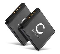 CELLONIC 2x Battery compatible with Fuji NP-50, FujiFilm NP-50A, Fuji X10