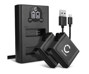 CELLONIC 2x Battery compatible with GoPro Hero 4, 335-06532-000, AHDBT-401 | 1160mAh, 3.8V, Lithium Ion for GoPro Hero 4 Black, Hero 4 Silver