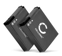 CELLONIC 2x Battery compatible with GoPro Hero, HD Hero 2, ABPAK-0014 | 1100mAh, 3.7V, Lithium Ion for GoPro AHDBT-001, AHDBT-002