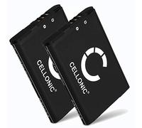CELLONIC 2x Battery compatible with Nintendo 3DS, 2DS, CTR-001, CTR-003 | 1300mAh, 3.7V, Lithium Ion for Nintendo Switch Pro Controller, New 2DS XL, Wii U Pro Controller (WUP-005), CTR-A-AB