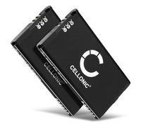 CELLONIC 2x Battery for Game console Compatible with Nintendo 3DS XL, New 3DS XL, SPR-003 - (1800mAh, 3.7V)