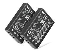 CELLONIC 2x Battery for Camera Compatible with Besteker 312P 1080p 24MP 16x Zoom, 312PO 1080p 24MP 16x Zoom, Pro 4K AC1, Compatible with Ordro NP-120 - (1700mAh, 3.7V)