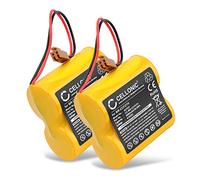 CELLONIC 2x Battery compatible with Panasonic BR-CCF2TE, BR-CCF2TH | 5000mAh, 6V, Li-MnO2