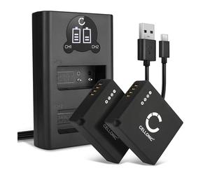 CELLONIC 2x Battery compatible with Panasonic DC-G100D, DC-G110K, DE-A98A