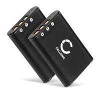 CELLONIC 2x Battery compatible with Pentax Optio S1, M60, W60, M50, D-LI78 | 600mAh, 3.7V, Lithium Ion for Pentax Optio V20, W80, L50