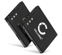 CELLONIC 2x Battery compatible with Sanyo Xacti VPC-CA100, VPC-CG10, DB-L80 | 740mAh, 3.7V, Lithium Ion for Sanyo Xacti VPC-CA102, VPC-CG100, DB-L80A