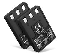 CELLONIC 2x Battery for Camera Compatible with Canon Digital IXUS, Digital IXUS 400, Digital IXUS 500, NB-1LH - (830mAh, 3.7V)