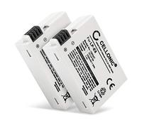 CELLONIC 2x Battery for Camera Compatible with Canon EOS 600D, EOS 550D, EOS 700D, LP-E8 - (1020mAh, 7.4V)