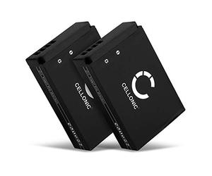 CELLONIC 2x Battery for Camera Compatible with Canon EOS M50, PowerShot SX70 HS, EOS 100D, LP-E12 - (820mAh, 7.4V)