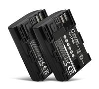 CELLONIC 2x Battery for Camera Compatible with Canon EOS R7, EOS 70D, EOS 5D Mark IV, LP-E6 - (2000mAh, 7.4V)