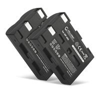 CELLONIC 2x Battery for Camera Compatible with Konica Minolta Maxxum 7D, Dynax 7D, Maxxum 5D, NP-400 - (1600mAh, 7.4V)